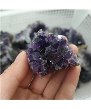 1-15pcs Natural Raw Amethyst Quartz Purple Crystal Cluster Stones Specimen Home Decor Crafts Crystal Cluster (Size : 90-110g) - Buy Online on GoSupps.com