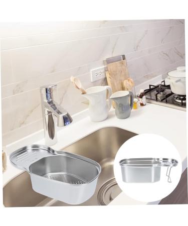 CIYODO 1pc Drain Basket Storage Baskets Hamper Fruit Washing Basket Sink Storage Rack Vegetable Corner 22X13CM - Buy Online on GoSupps.com