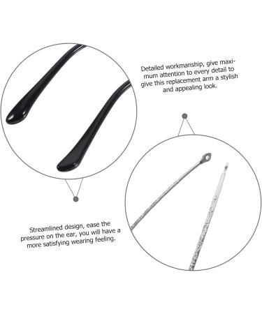 Universal Brass Frame Glasses Replacement Arms - Ohphcall Reading Glasses Repair Silver 14.00x0.50.40cm - Buy Online on GoSupps.com