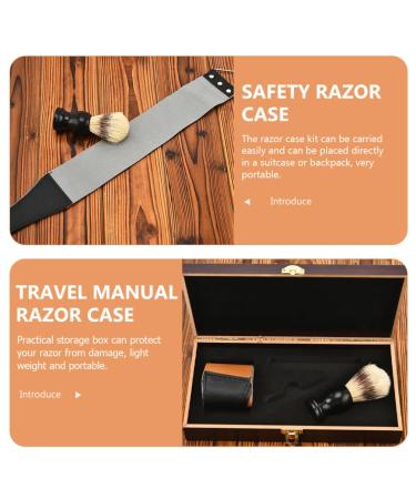 FOMIYES Men's Razor Set - Premium Shaving Kit with Blades Travel Holder & Brush | International Shipping - Buy Online on GoSupps.com