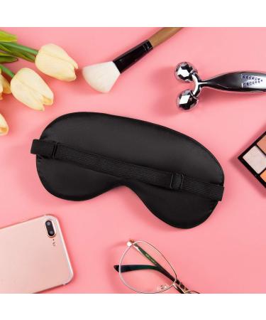 Buy Audamp Silk Sleep Mask - Adjustable Night Eye Mask for Comfortable Rest | Ultra-Soft Skin-Friendly Black - Buy Online on GoSupps.com