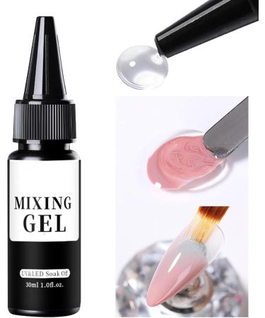 Clear Gel Polish | Multifunctional Mixing Gel - Long-Lasting 30ml Mixing Polish for Home Use Holidays Parties Cosplay - Buy Online on GoSupps.com
