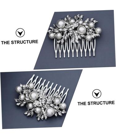 DOITOOL 1pc Hair Comb Hair Accessory Hair Accessories Popular Headwear Eye-catching Hairpin Rhinestone Bobby Pins Combs Bridal Headdress Rhinestone for Hair Wedding Hairpin Bridal Comb - Buy Online on GoSupps.com