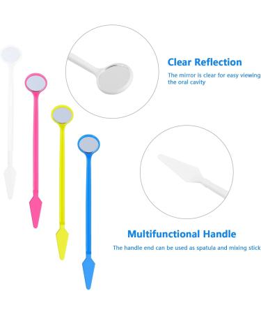 40-Part Disposable Plastic Tooth Mirror Set - Curved Angle Dentist Instruments for Oral Care Inspection - Buy Online on GoSupps.com
