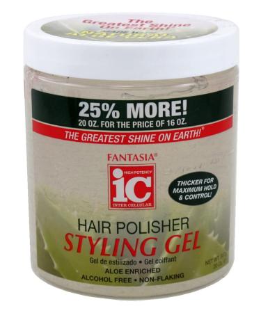 Fantasia Hair Polish Styling Gel With Sparkle Lites Regular 16 Ounce