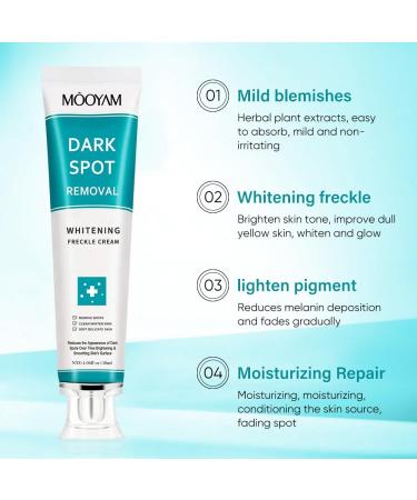 Go Ho Skin Whitening Cream | Skin Bleaching & Dark Spot Remover for Face & Body | Lightening Cream for Intimate Areas Armpits Knees & Elbows | 1.06oz - Buy Online on GoSupps.com