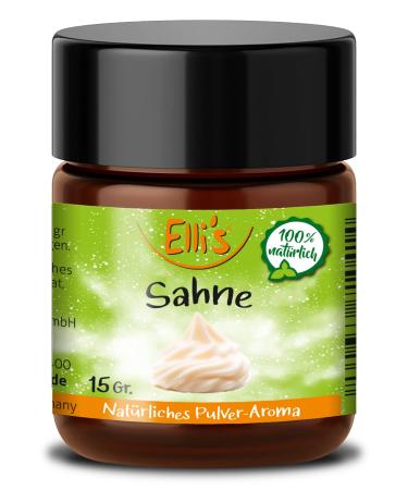Elli's aromas cream natural powder food aroma |Aroma concentrate from 100 % vegan and natural origin |For food and drinks such as baking and cooking10 g