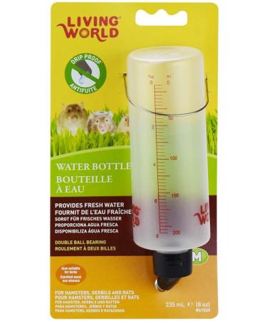 Living World Hamster Bottle 8oz with Hanger - Easy-to-Use Water Dispenser - Buy Online on GoSupps.com