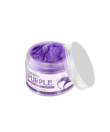 Lonstin Purple Temporary Hair Color Wax - Wash Out Dye for Men & Women | Perfect for Christmas Halloween & Role Playing - Buy Online on GoSupps.com