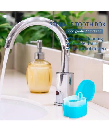 Premium Storage Box for Prostheses & Sanitary Needs | Orthodontic Box & Travel Storage Solution with Cleaning Brush - Buy Online on GoSupps.com