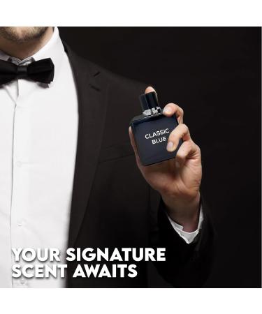 Men's Cologne Classic Blue- Eau De Toilette Spray Perfume Fresh Scent 3.4 Fl Oz Daily Used Classic Blue 3.4 Fl Oz (Pack of 2) - Buy Online on GoSupps.com
