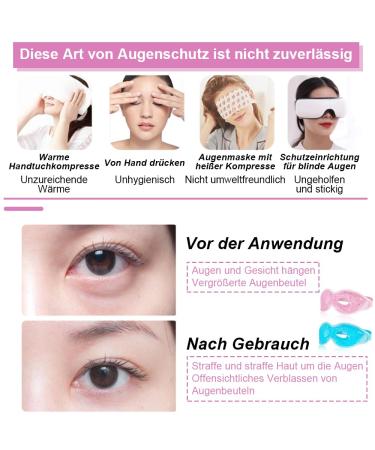 Buy 2-Piece Reusable Cooling Eye Mask Set | Gel Eye Masks for Tired & Dry Eyes - Soothing Heat & Cool Therapy - Buy Online on GoSupps.com