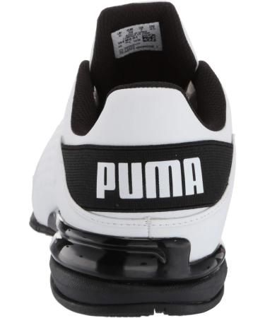 PUMA Men's Viz Runner Sneaker 11 Wide - White/Black | Lightweight Athletic Shoes - Buy Online on GoSupps.com