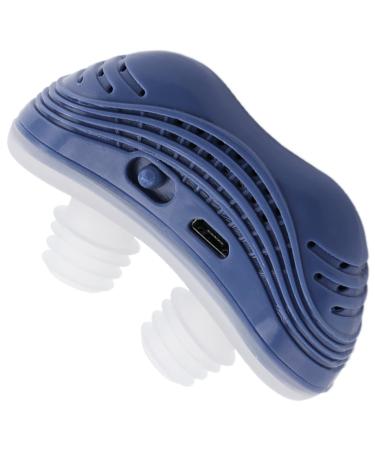 Anti Snoring Device Electric Variable Speed Anti Snoring Devices Comfortable Sleep Snore Stopper Electric Silicone Anti Snore Device Air Purifier Sleep Breathing Aids(Size:6.5x4x2.5cm Color:Blue) 6.5x4x2.5cm Blue