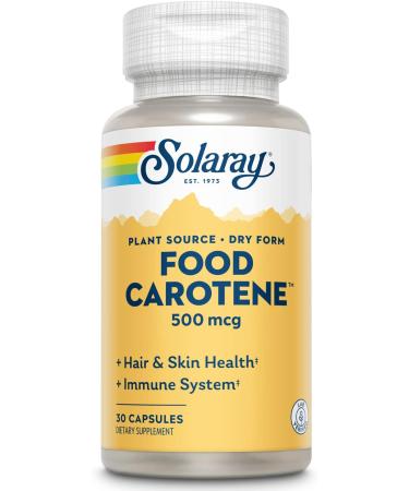 Solaray Food Carotene Natural Source 10000 IU 30 Capsules