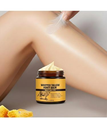 REAHSYTE Honey Tallow Moisturizing Cream Whipped Balm Deep Nourishing Fast Absorbing Hydrating Face and Body Moisturizer for Skindry 1can - Buy Online on GoSupps.com