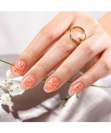 BLUESKY Gel Nail Polish Flower Gel Dancing Dahlia BFL01 Coral Orange Jelly Long Lasting Chip Resistant (Requires Drying Under UV or LED Lamp) - Buy Online on GoSupps.com