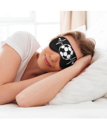 Sleep Mask Eye for Men & Women - Soft Reusable Blackout Masks for Travel Better Sleep & Soccer Lovers - Perfect Gifts - Buy Online on GoSupps.com