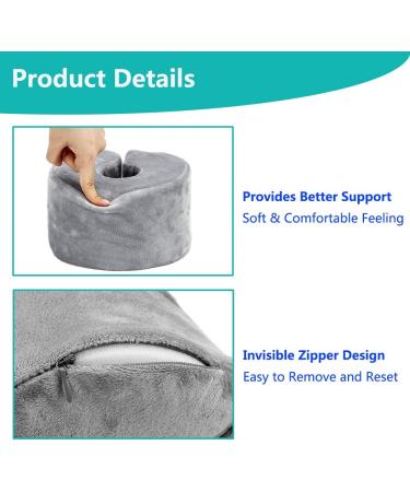 Foot Elevation Pillow - Ankle Heel Elevator Wedge for Bed Sores, Pressure Ulcers, Surgery Recovery - Small 1PCS - Buy Online on GoSupps.com