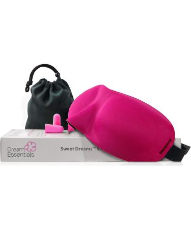 Wild Essentials Sweet Dreams Sleep Mask Kit - Pink with Travel Pouch and Earplugs - Buy Online on GoSupps.com