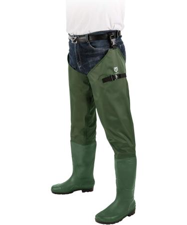 TIDEWE Lightweight Hip Wader for Men and Women - Green/Brown - Size M9/W11 - Buy Online on GoSupps.com