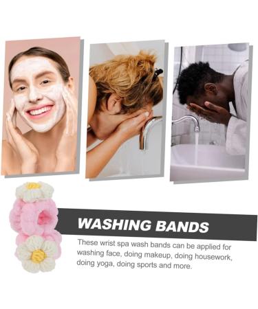 Healeved 2paires Bracelets lastiques Peluche Pour Lavage Visage Avec Motif Cartoon De Bracelets Absorbants Pour Filles - Buy Online on GoSupps.com