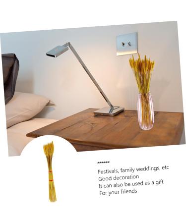 100pcs Dried Wheat Ears Bouquet Dried Flowers Decor Wedding Wheat Ear Floral Arrangement Wheat Ear Wheat Stalk Flowers Wheat Ear Dry Flowers Home Wheat Ear Real Flower Natural Yellow 52X10CM - Buy Online on GoSupps.com