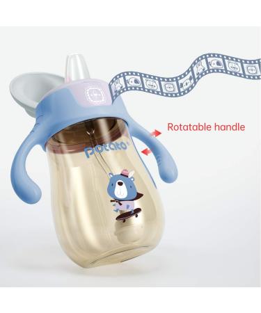 POTATO Toddler Sippy Cup with Straw | Spill-Proof Handle | PPSU Learner Cup for Boys | 6oz Blue Water Bottle for Baby (6 Months+) | 2 Spout Options - Buy Online on GoSupps.com