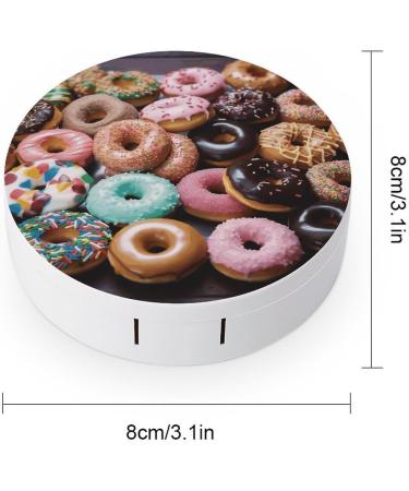 Donuts Print Contact Lens Case - Travel Box & Care Kit for Easy Lens Storage - Buy Online on GoSupps.com