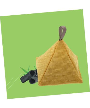 New House Freshness: Pyramid Wooden Coal Bag - Bamboo Odor Remover for Wardrobe & Car - Buy Online on GoSupps.com