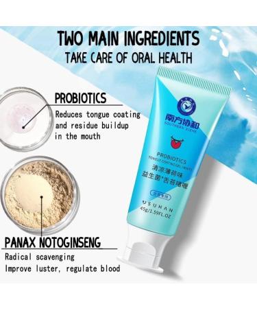 Oral Hygiene Brush & Tongue Cleansing Gel Kit | Mint Gel + Tongue Cleaner Brush | Remove Bad Breath | 2PC Set - Buy Online on GoSupps.com