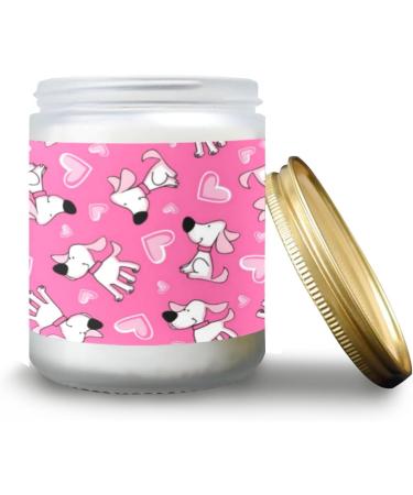 Buy Lavender Candles - 7 oz Aromatherapy Jar Candles | Scented Candle Gift Set for Women - Perfect Birthday Gifts with Love Puppy Pattern - Buy Online on GoSupps.com