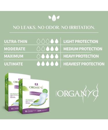 Organyc Bladder Control Pads Moderate - 20 Eco-Friendly Pads for Comfort & Protection - Buy Online on GoSupps.com
