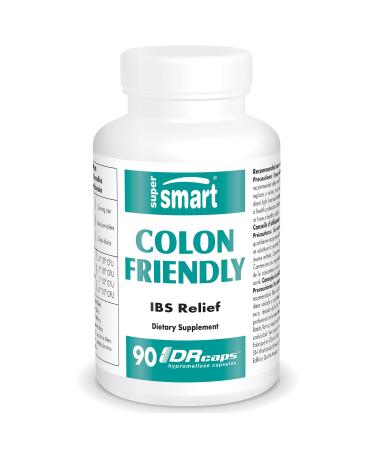 Colon Friendly - helps to reduce pain and symptoms in the intestine - irritable bowel syndrome - patented tribe of Saccharomyces cerevisiae - vegan - gluten -free - supermart