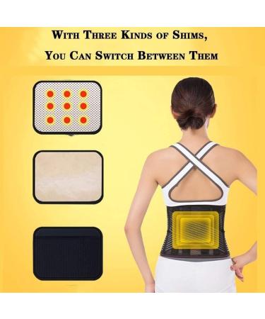 Premium Lumbar Support Belt for Men XL - Pain Relief & Injury Prevention | Double Withdrawal Waist Support - Buy Online on GoSupps.com