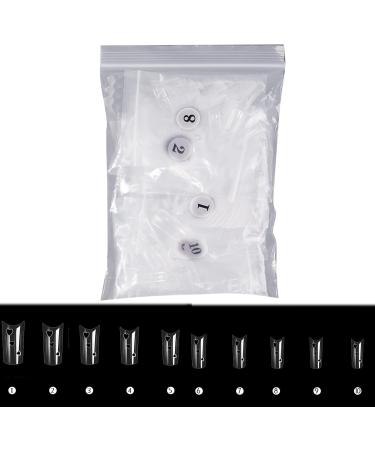 500Pieces Fake Nails Hollow Nail Tip Press On Nails Artificial Nails Full Cover Resin Fake Nails for Women Girls Nail Decorations Nail Accessories Manicure Tools DIY Nail Art - Buy Online on GoSupps.com