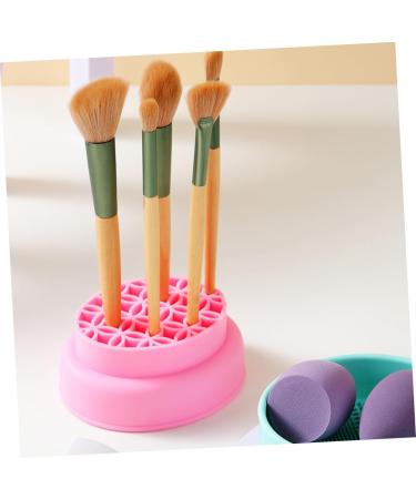 MAGICLULU Makeup Brush Cleaning Cup Makeup Brush Cleaner Silicon Brush Cleaner Pad Brush Washing Tools Brush Scrubber Mat Makeup Brush Washing Tool Silica Gel Beauty Egg Drying Rack Pink - Buy Online on GoSupps.com