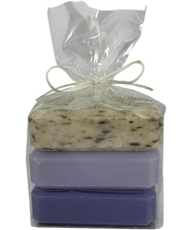  LE V RITABLE Le V ritable - Handmade Soap - Lavender from Provence - Pack of 3 x 125g - Olive Amber Exfoliating Flowers - Organic Natural Face & Body Made in France - Buy Online on GoSupps.com