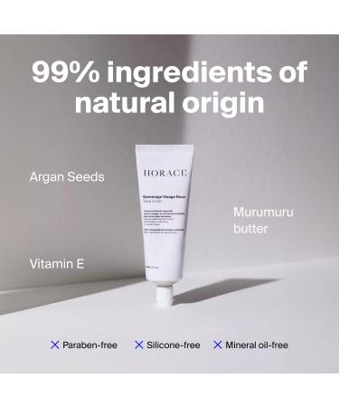 HORACE Gentle Face Scrub for Men - 2.5 Fl Oz. - Buy Online on GoSupps.com