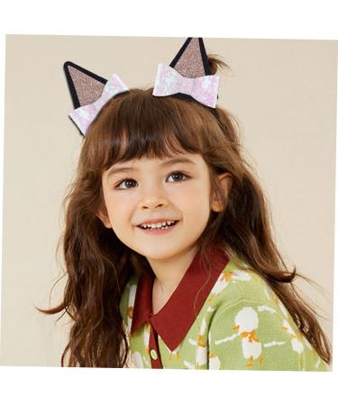 MUSISALY 6 Pairs Hair Bow Barrettes Kawaii Hair Clips Glitter Bowknot Hairpin Cute Hair Supplies Glitter Hair Clips Ear Bow Hair Barrettes Hair Pin Hair Clips for Girl Bow Hair Clip Fabric - Buy Online on GoSupps.com