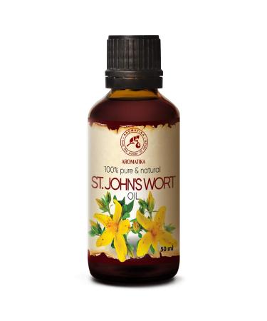 St. John's wort oil 50ml - Hypericum perforatum - England - pure and of course red oil - oil St. John's wort mzerate - carrier oil - care for face - body - hair - body care - St Johns word oil - Buy Online on GoSupps.com