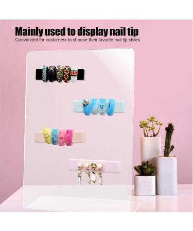 HUSHUI Nail Tip Showing Holder Stand Acrylic Gel Polish Color Display Board Nail Art Tool - Buy Online on GoSupps.com