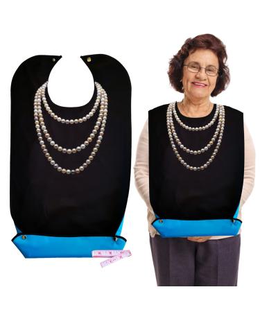 SwirlColor Adult Bibs for Elderly Washable Clothing Protectors Waterproof and Reusable Adult Bib for Eating Adult Bibs for women Christmas Dinner Bibs Women with a Ruler - Buy Online on GoSupps.com