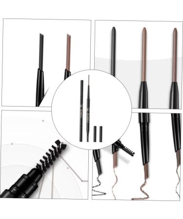 Healeved 3pcs 2 1 Eyebrow Makeup Tools Natural Eyebrow Pen Makeup Pen Thin Eyebrow Pencils Brow Liner Brown 1 count (Pack of 1) Dark Brownx3pcs - Buy Online on GoSupps.com