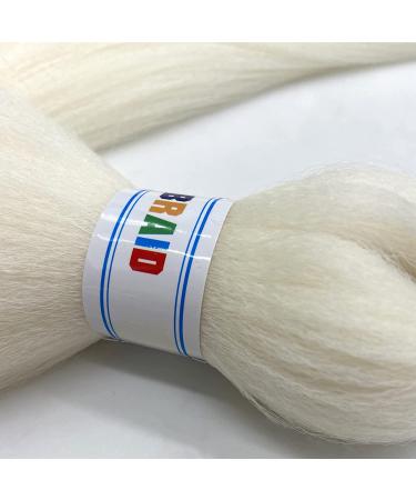 26 Pre Stretched Creamy White Kanekalon Braids Hair Extension - Pack of 3 - Buy Online on GoSupps.com