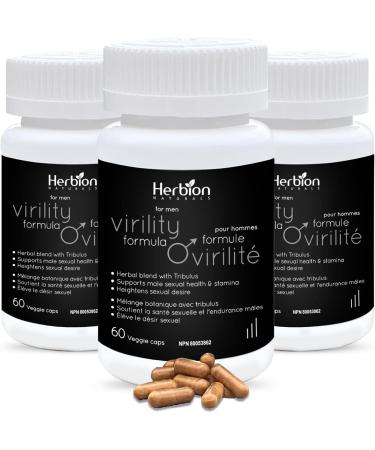 Herbion Naturals Virility Formula - Better Energy Strength and Stamina (Pack of 3) 180 Counts - Buy Online on GoSupps.com