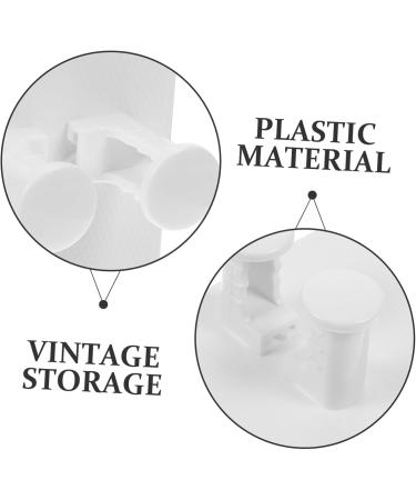 Shop Hapinary 4-Piece Shower Hooks Organizer - Razor & Brush Stands - Durable ABS Luffa Holder - No Punch White Design - International Shipping Available - Buy Online on GoSupps.com