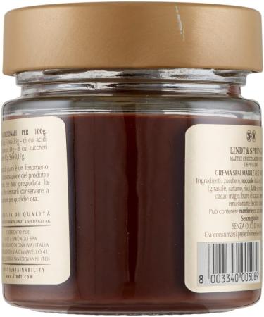 Lindt Crema Spalmabile alle Nocciole Spread Cream with Glass Hazelnuts 200 g Fine Italian Hazelnuts (Pack of 3) - Buy Online on GoSupps.com