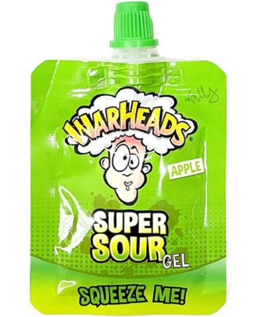 Warheads Super Sour Squeeze Gel Candy 20g - Cherry Apple Strawberry Blue Raspberry - Fun Squeezable Pouch - Buy Online on GoSupps.com