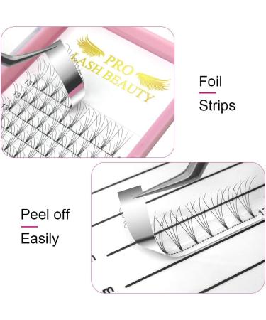 12mm 4D-D-0.10 Short Stem Pre Made Fan Eyelash Extensions for Russian Volume Lashes - Buy Online on GoSupps.com